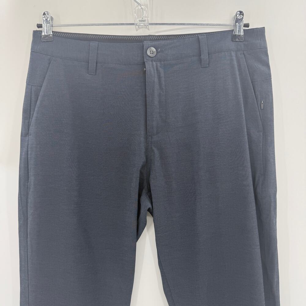 VUORI Aim Pant Dark Grey Size 33 x29 Lightweight Performance Stretch Short Chino - Picture 2 of 7